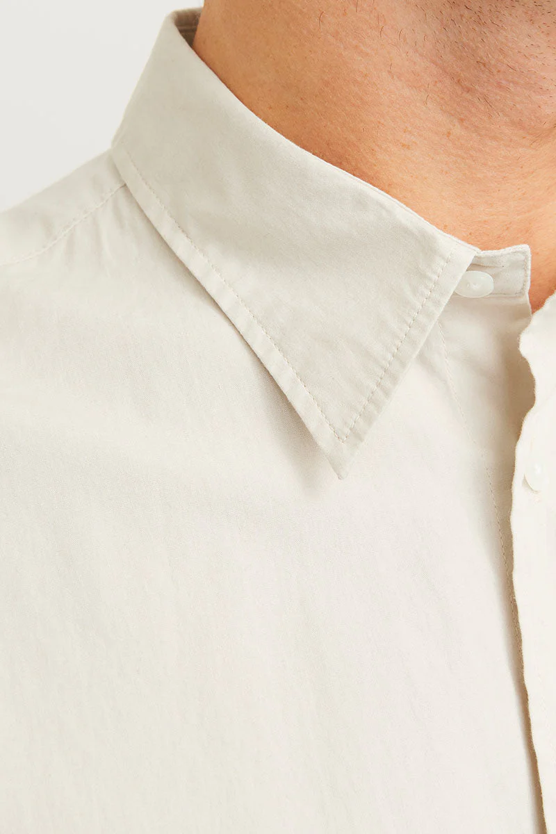 Jack & Jones Cody Relaxed Fit Poplin LS Shirt Moonbeam - Image 4