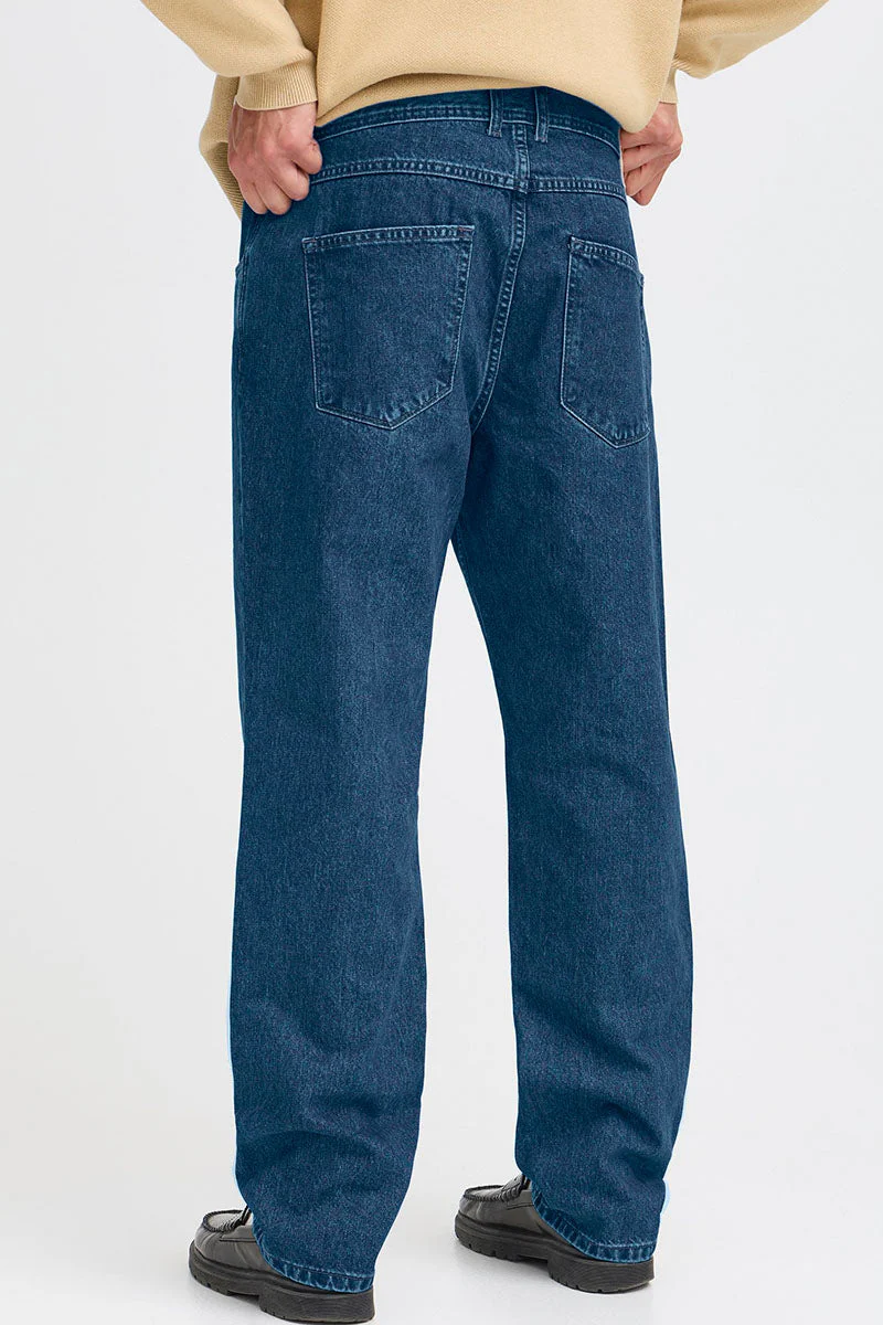 Solid Ryan Relaxed Fit Middle Blue Denim - Image 5