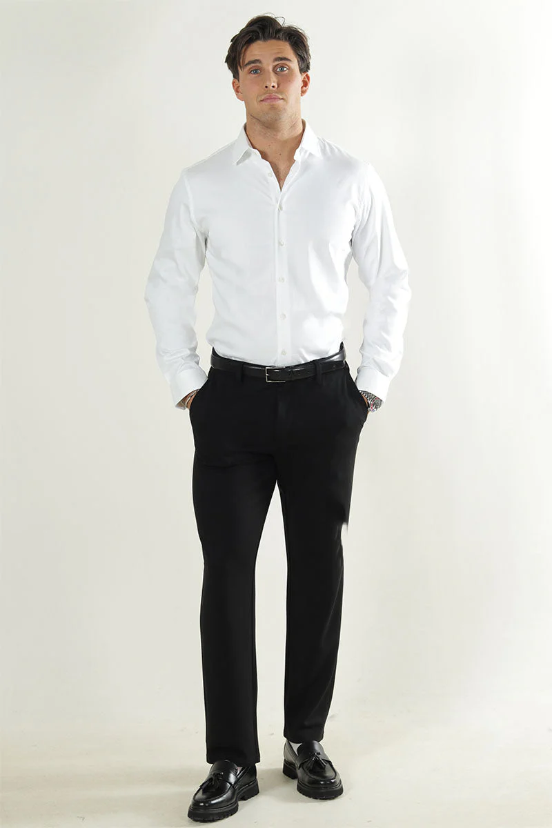 Selected Performance Stretch LS Shirt Bright White - Image 2