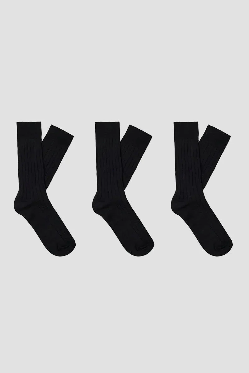 Selected Philip 3-Pack Sock Black
