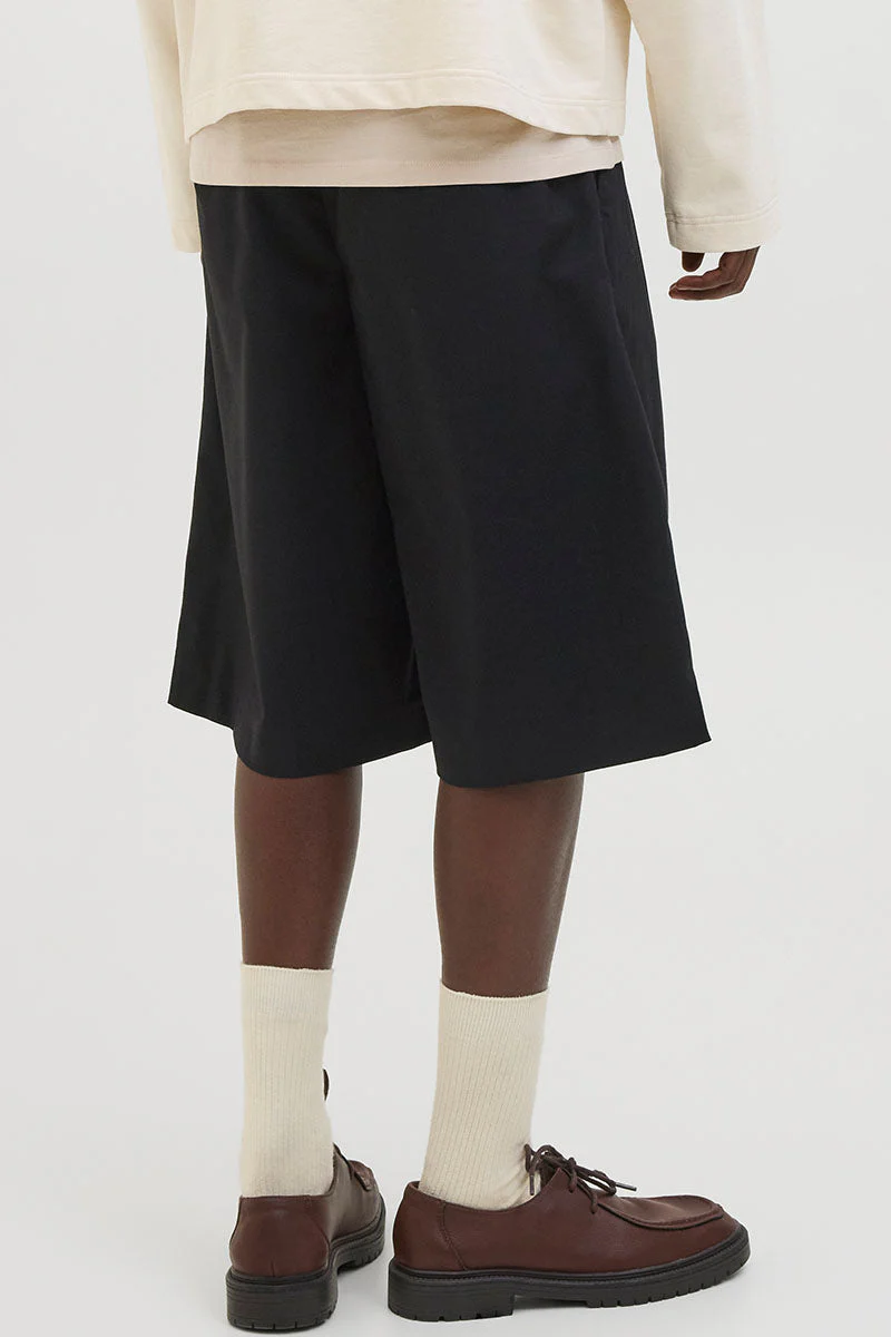 Jack & Jones Bill Flint Wide Fit Dress Shorts Black - Image 5
