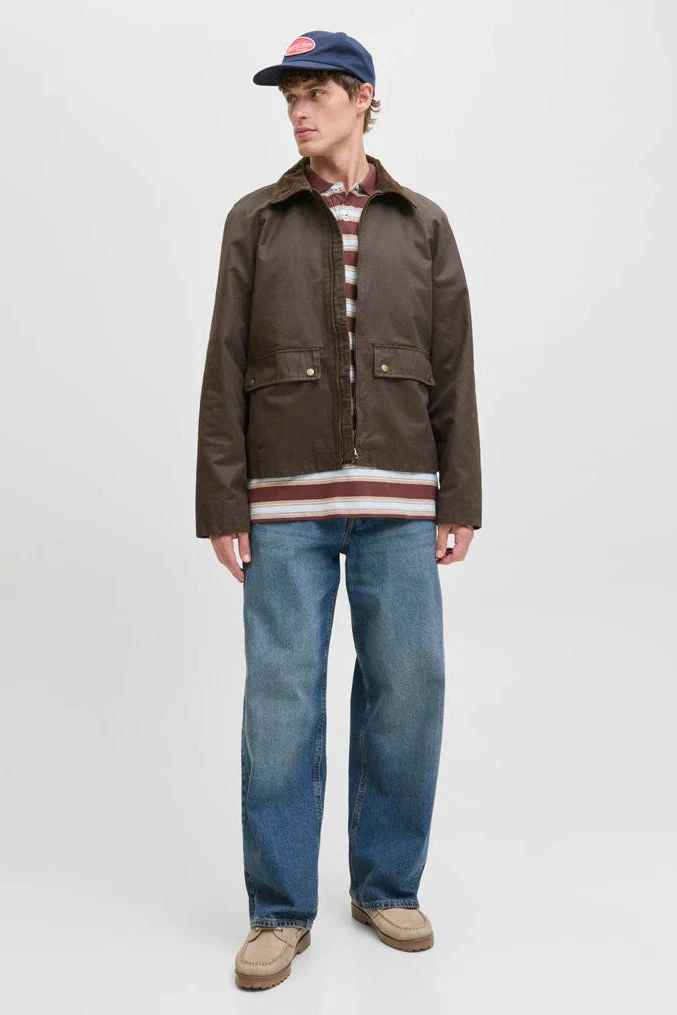 Jack & Jones Bedford Waxed Jacket Wren - Image 2