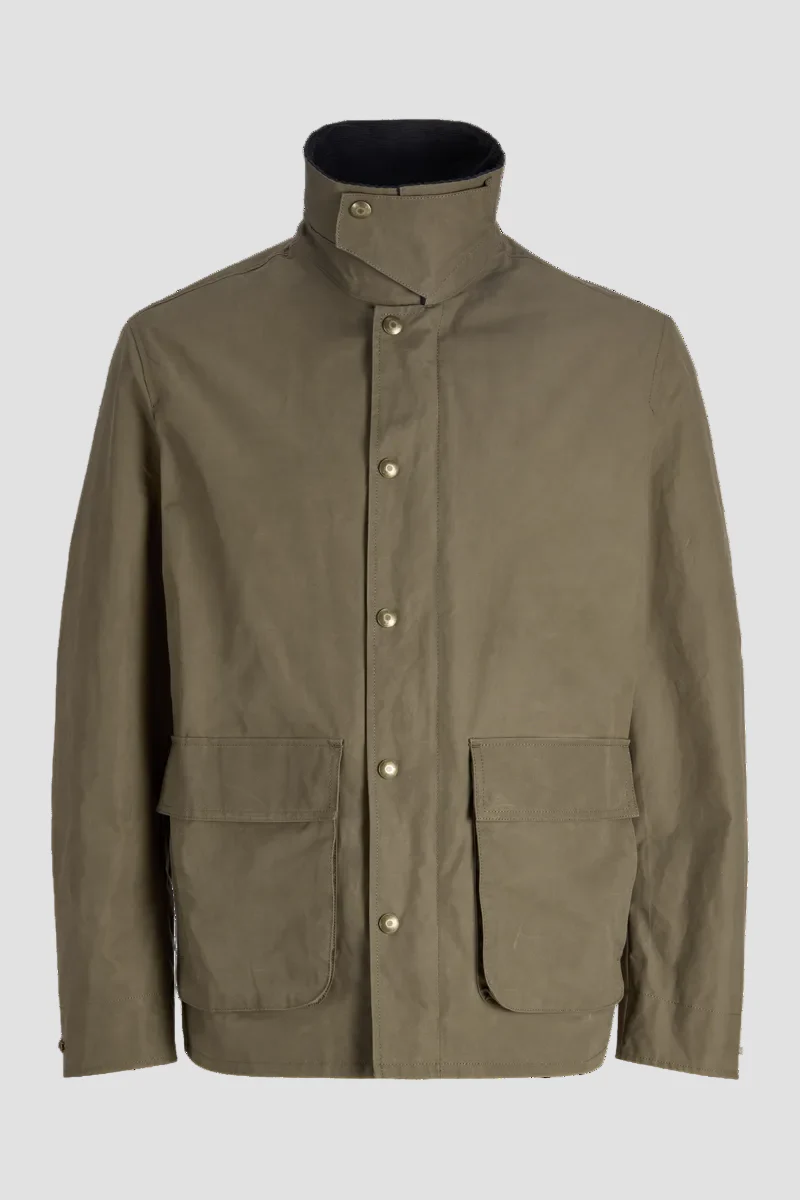 Jack & Jones Clint Waxed Jacket Canteen - Image 6