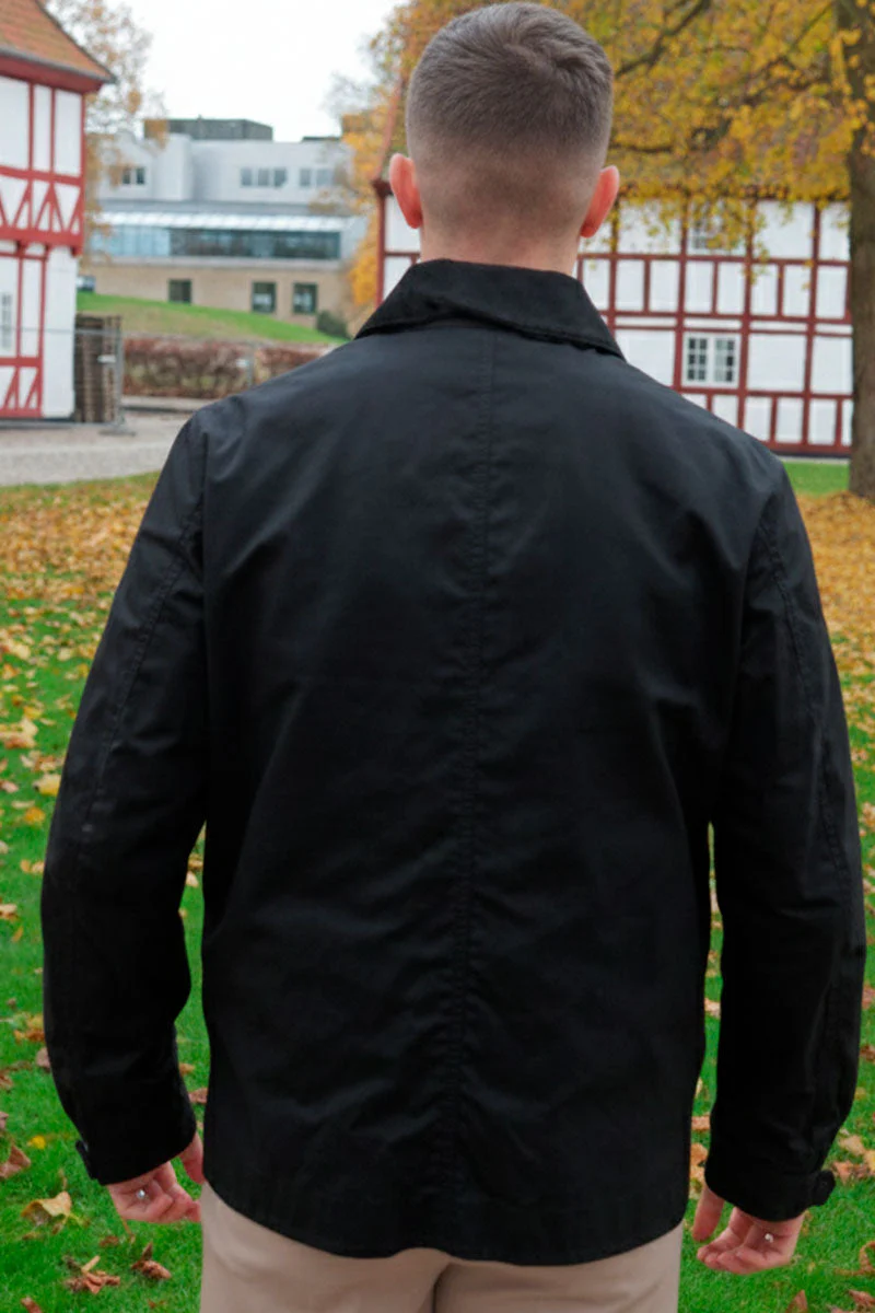Jack & Jones Clint Waxed Jacket Black - Image 6