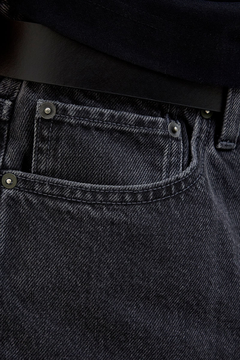 Jack & Jones Alex Baggy Fit Shorts 499 Black Denim - Image 4