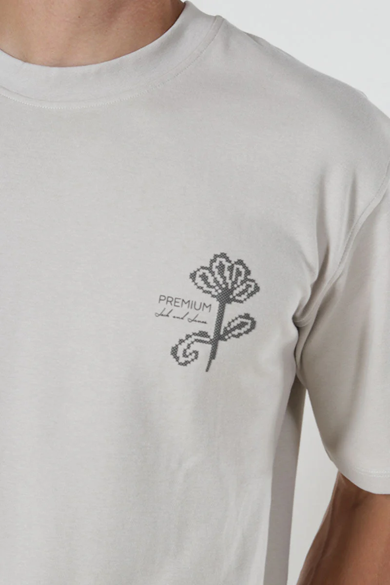 Jack & Jones Kyle Relaxed Fit Tee Silver Lining - Image 4