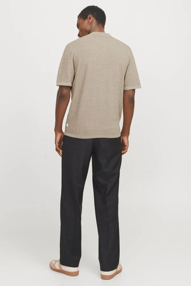 Jack & Jones Goerge Relaxed Fit Knit Polo Coriander - Image 3