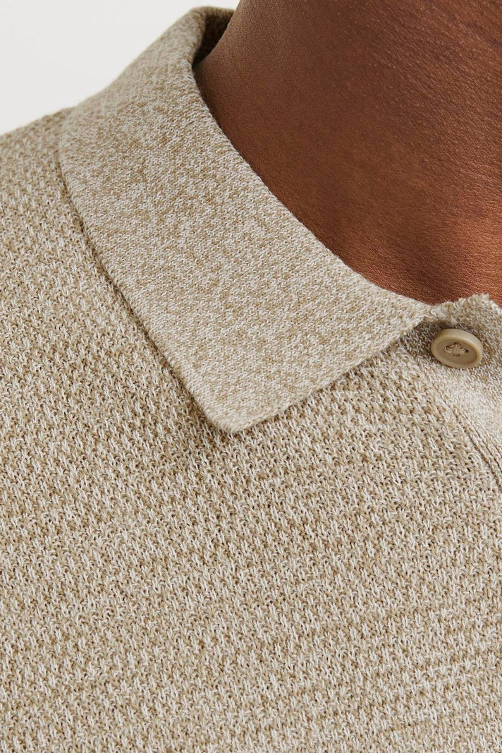 Jack & Jones Goerge Relaxed Fit Knit Polo Coriander - Image 6