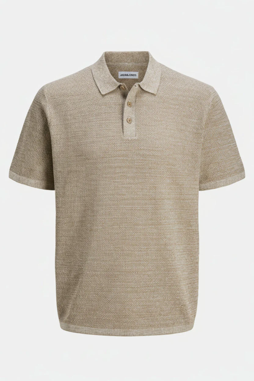 Jack & Jones Goerge Relaxed Fit Knit Polo Coriander - Image 7