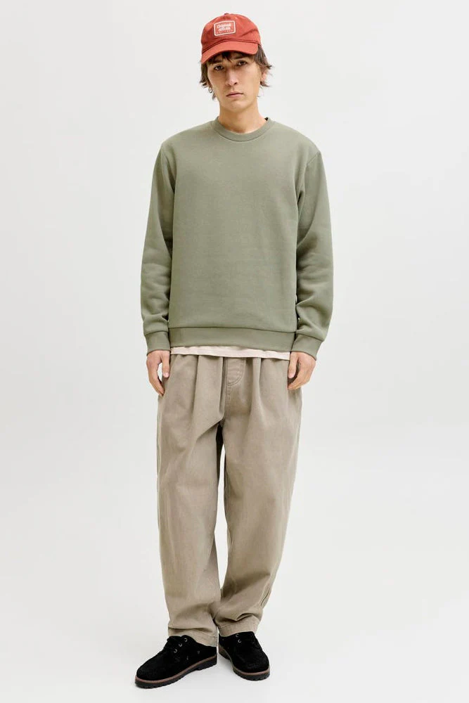 Jack & Jones Soho Relaxed Fit Crew Neck Vetiver - Image 2