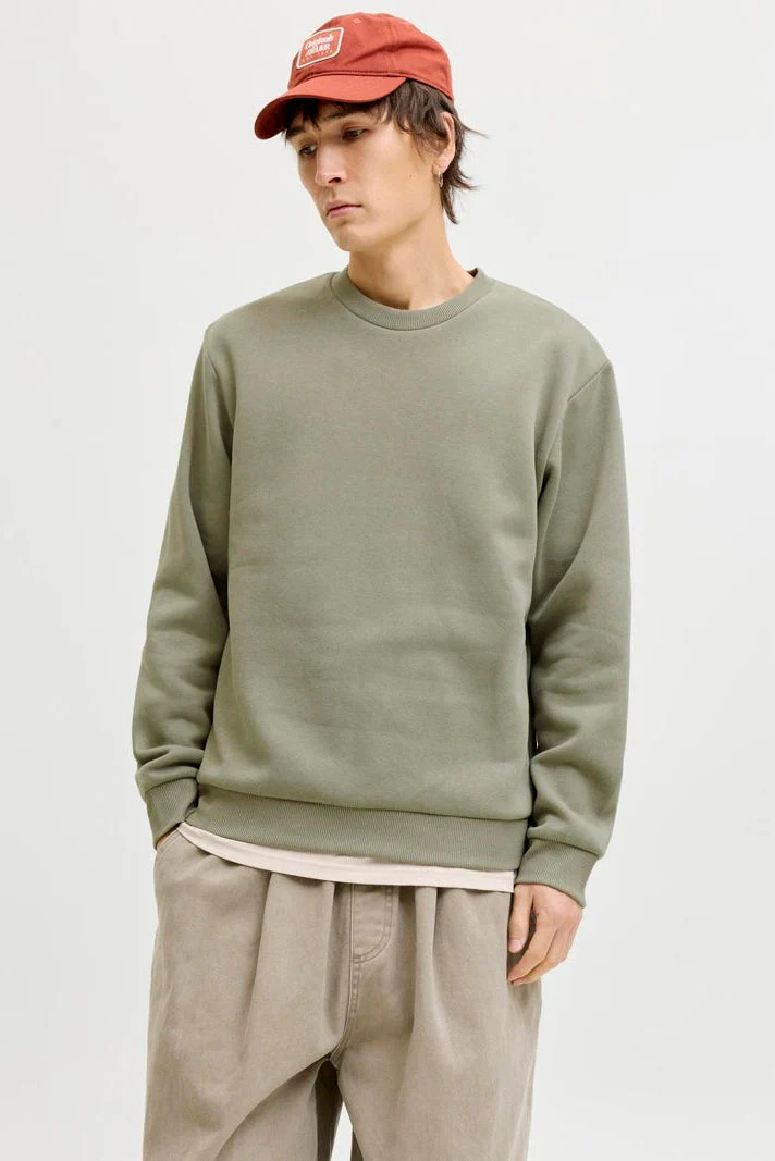 Jack & Jones Soho Relaxed Fit Crew Neck Vetiver - Image 3