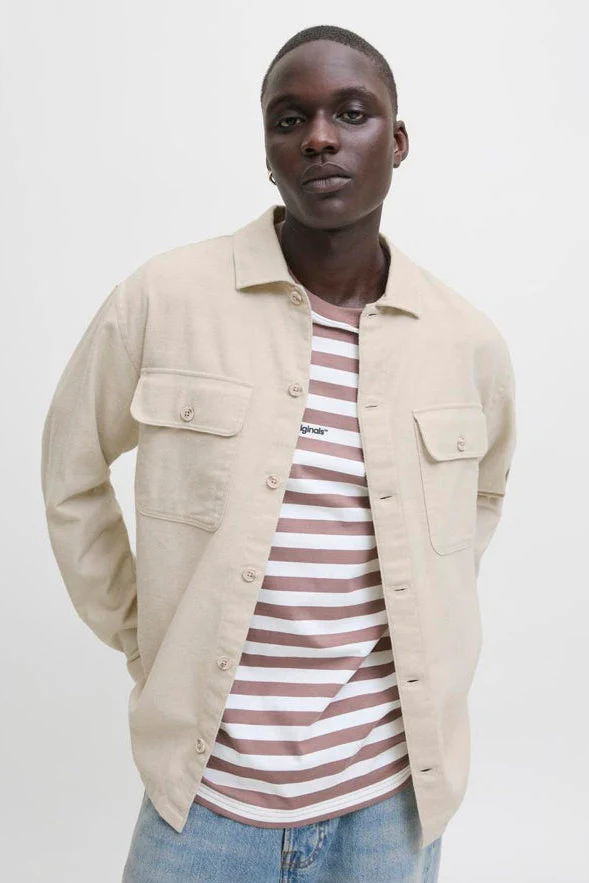Jack & Jones Charge Overshirt LS Moonbeam - Image 4