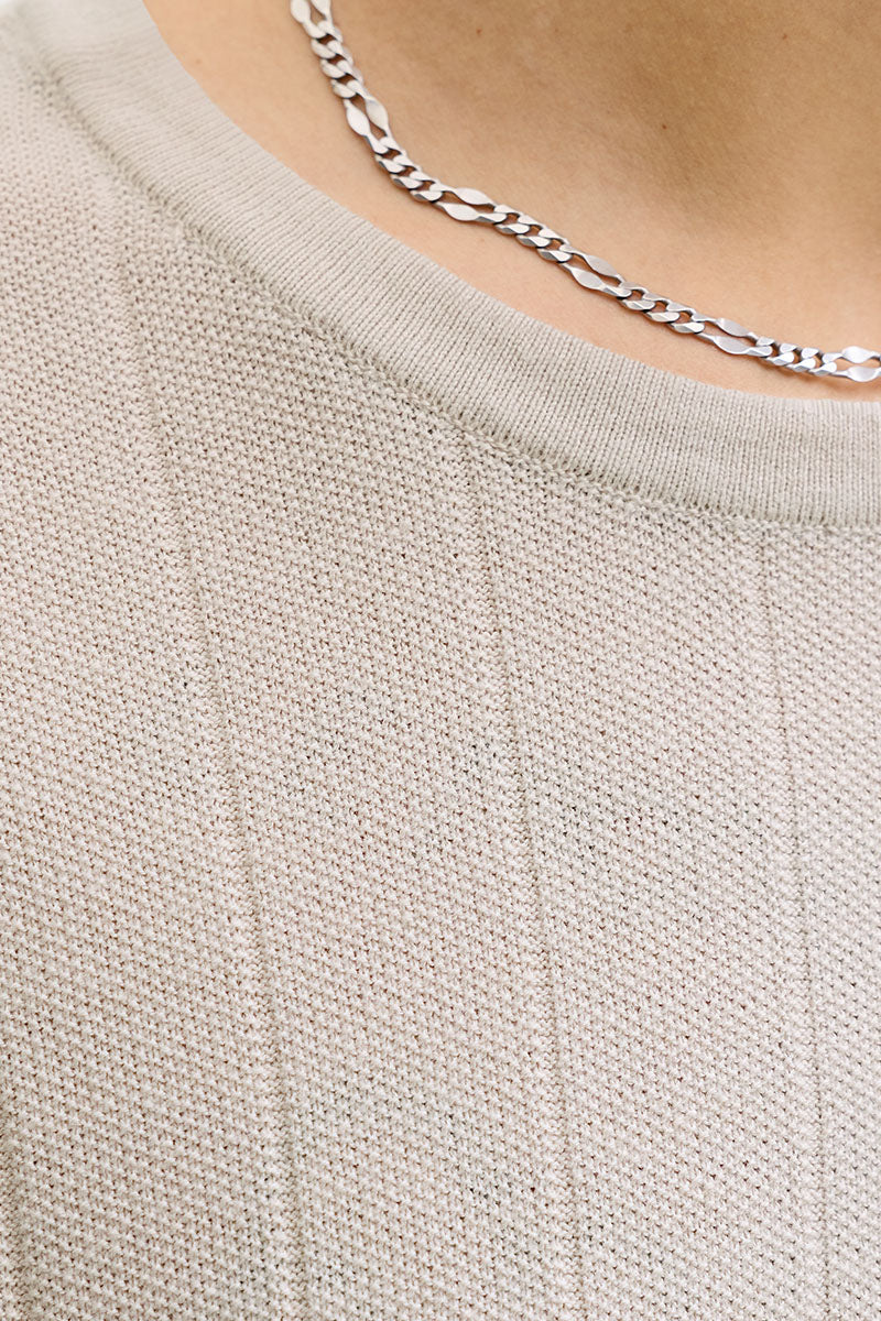 Jack & Jones Bradley Knit Tee SS Moonbeam - Image 8