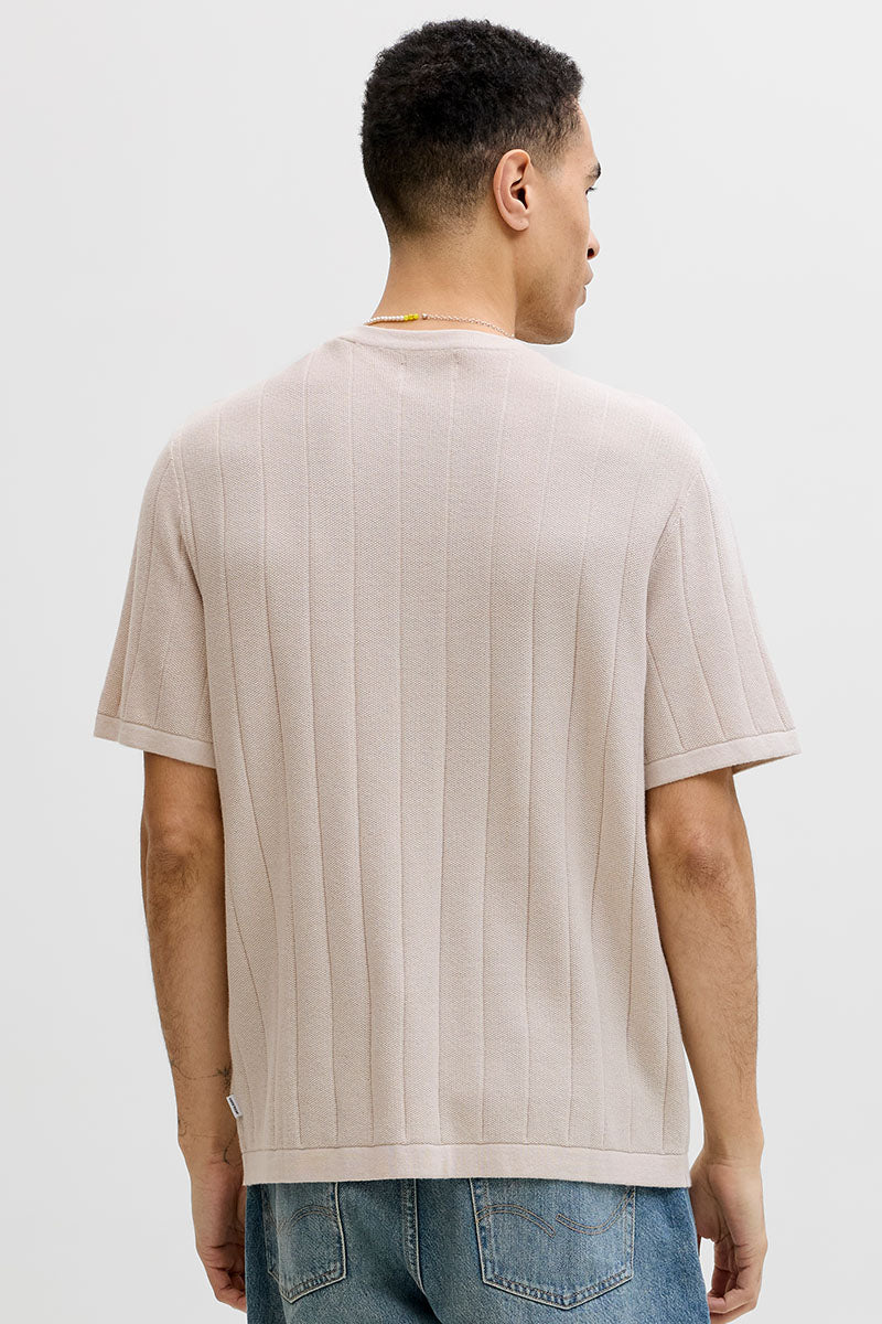Jack & Jones Bradley Knit Tee SS Moonbeam - Image 9
