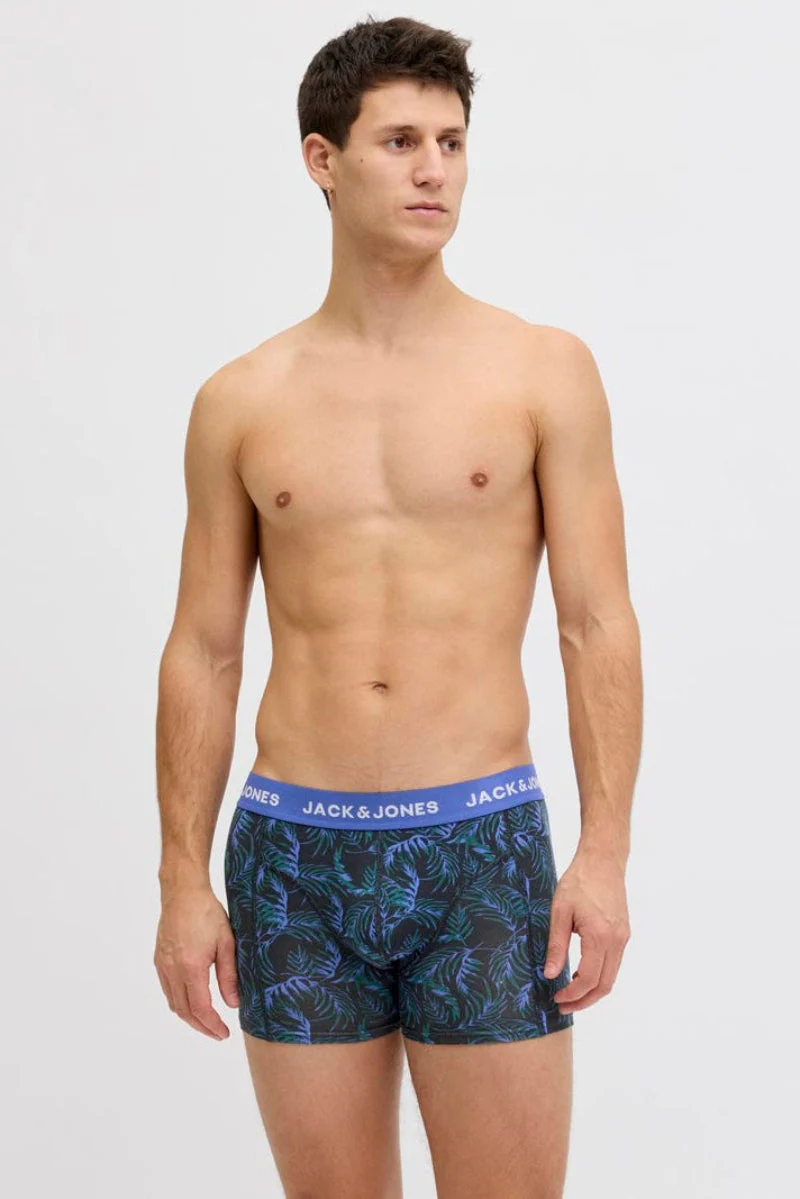 Jack & Jones Todd Flower Trunks 3 Pack Dazzling Blue - Image 3