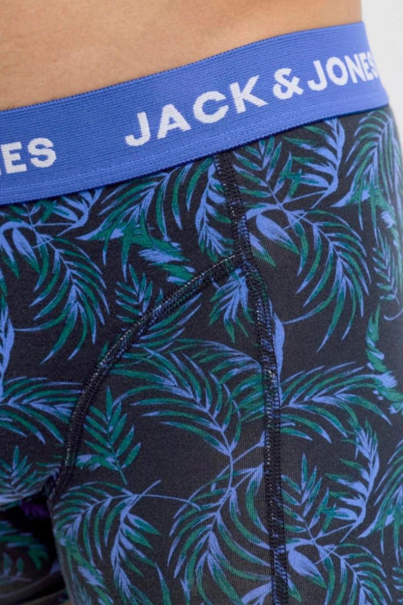 Jack & Jones Todd Flower Trunks 3 Pack Dazzling Blue - Image 7