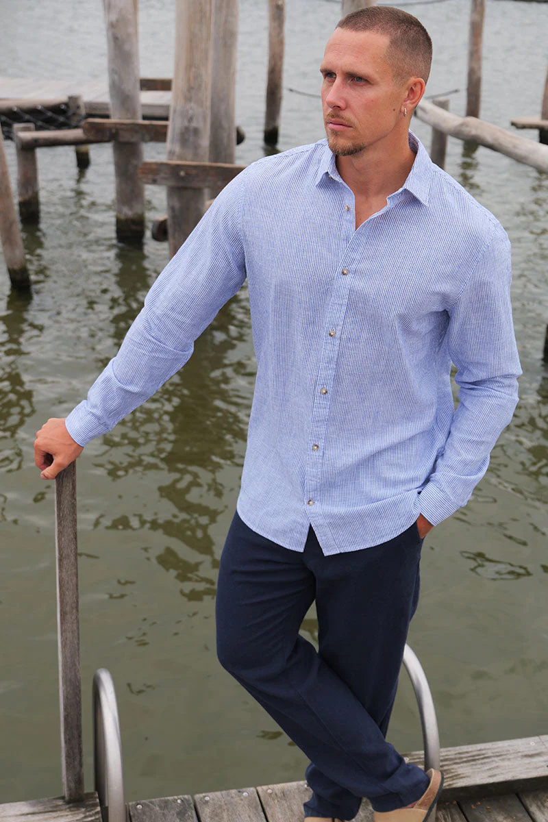 Jack & Jones Summer Shirt Linen Blend LS Infinity - Image 2
