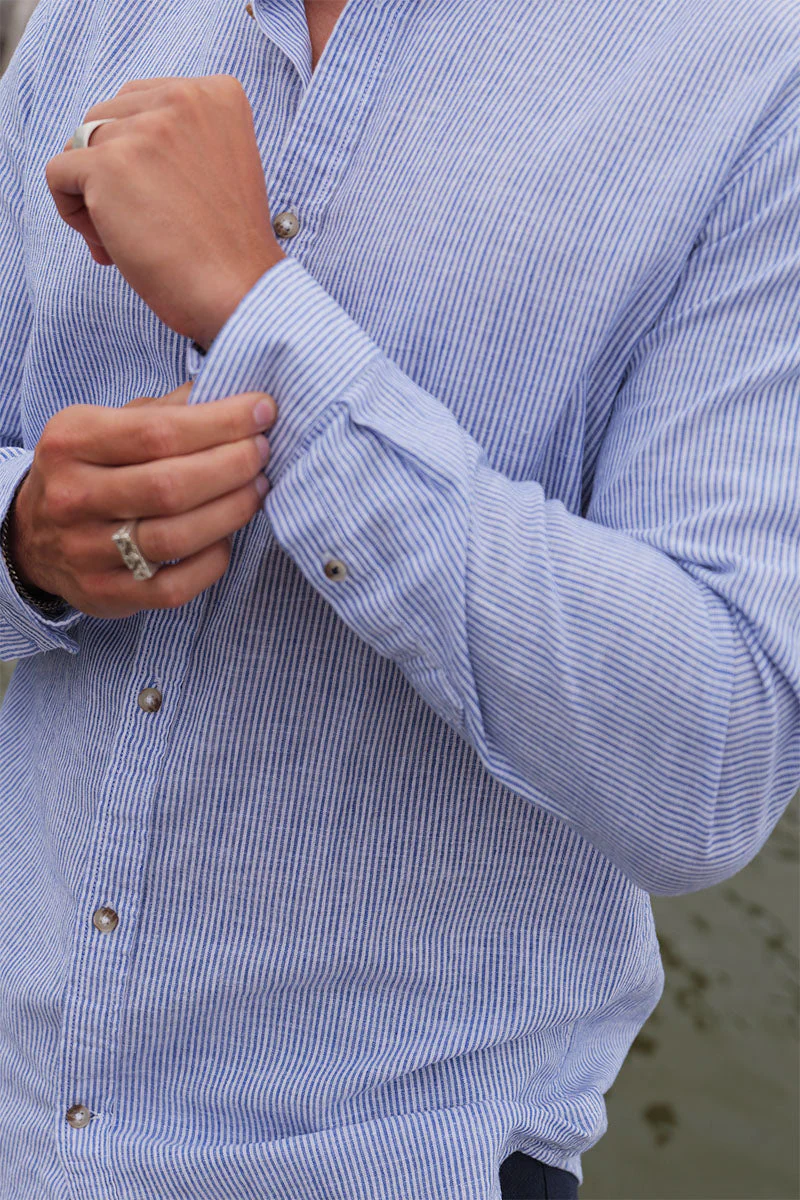 Jack & Jones Summer Shirt Linen Blend LS Infinity - Image 3
