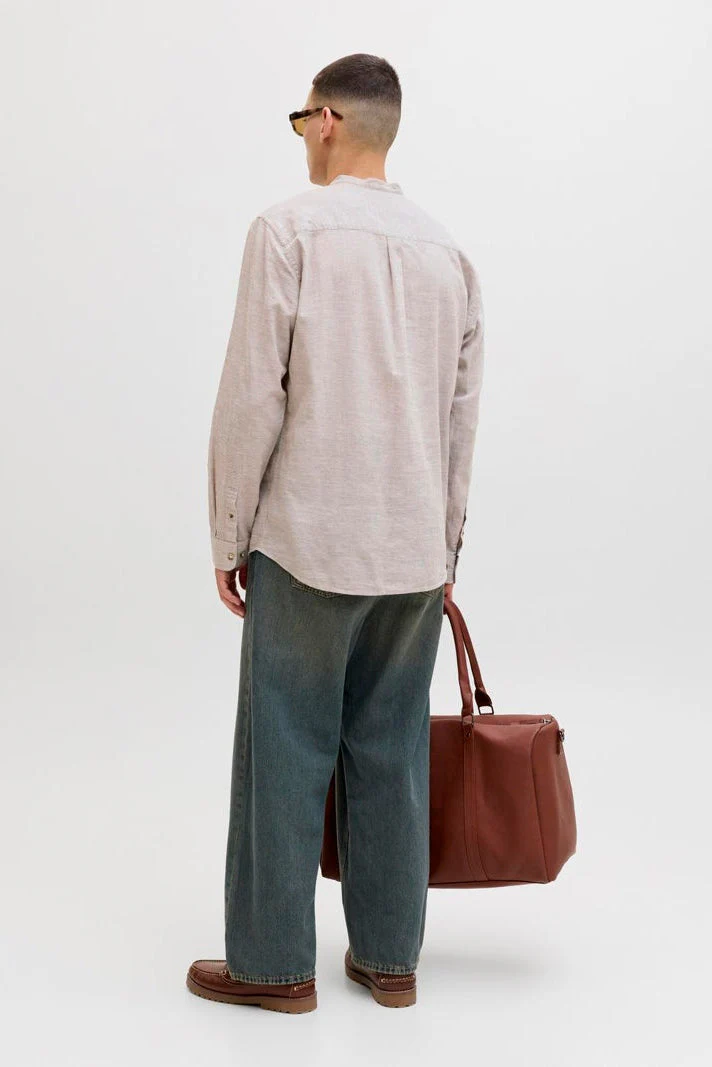 Jack & Jones Summer Linen Blend Tunic Shirt LS String - Image 3