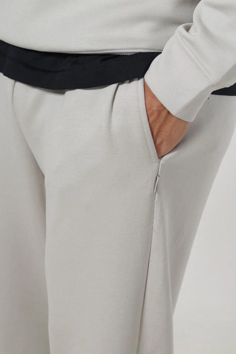 ONLY & SONS Luca Regular Fit Sweat Pants Silver Lining - Image 3