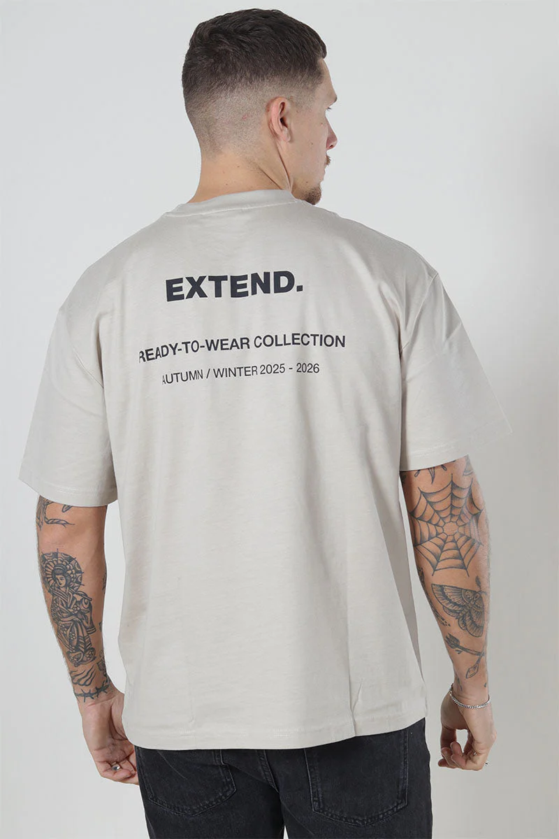 ONLY & SONS Lale Oversize Fit Tee Silver Lining