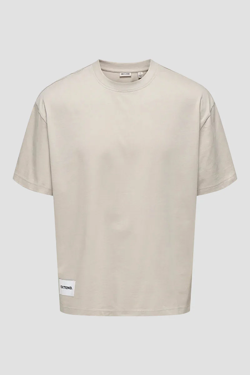 ONLY & SONS Lale Oversize Fit Tee Silver Lining - Image 6