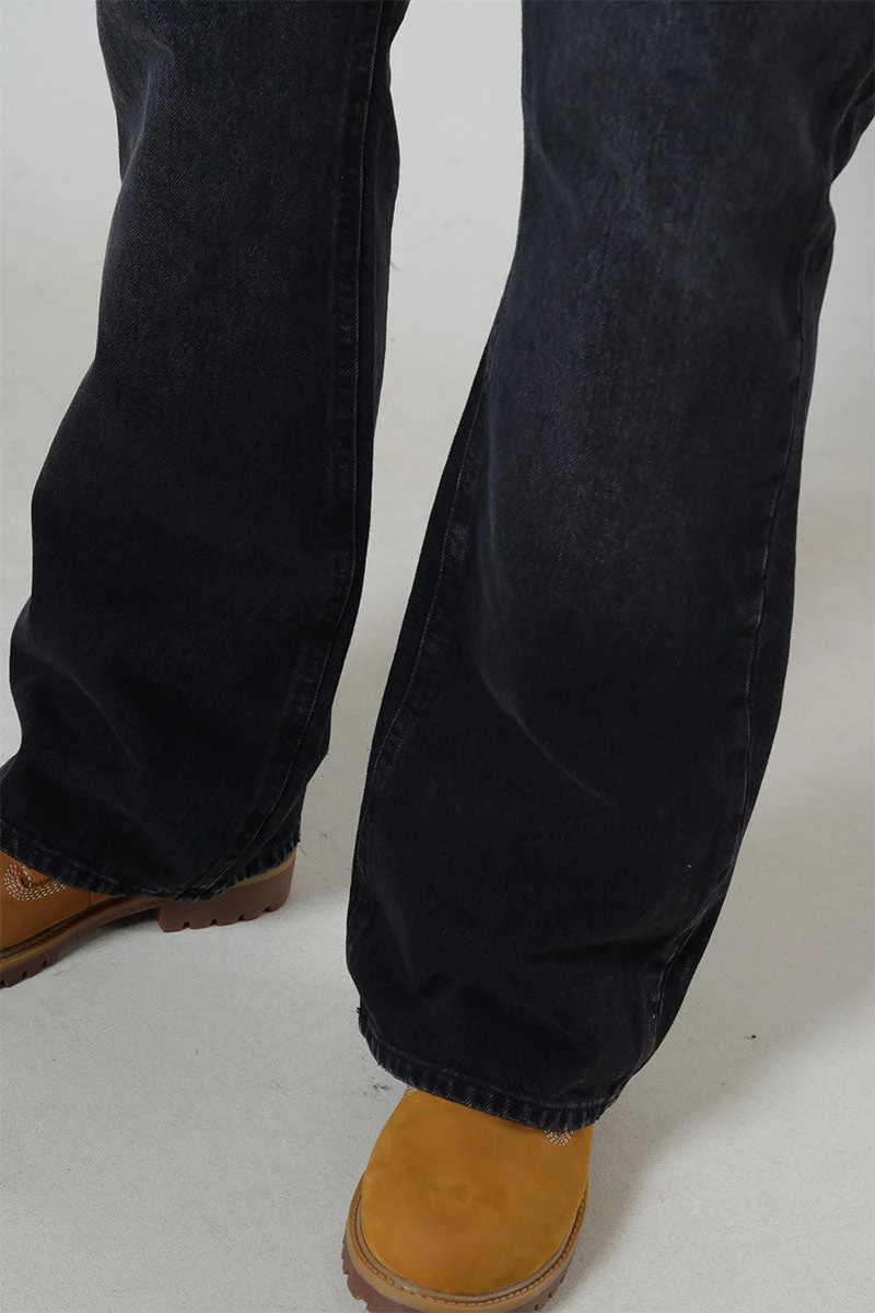 ONLY & SONS Gibb Bootcut Jeans 6466 Washed Black - Image 5