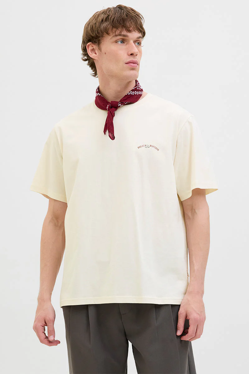 Jack & Jones Hydra Cutout Tee Antique White - Image 2