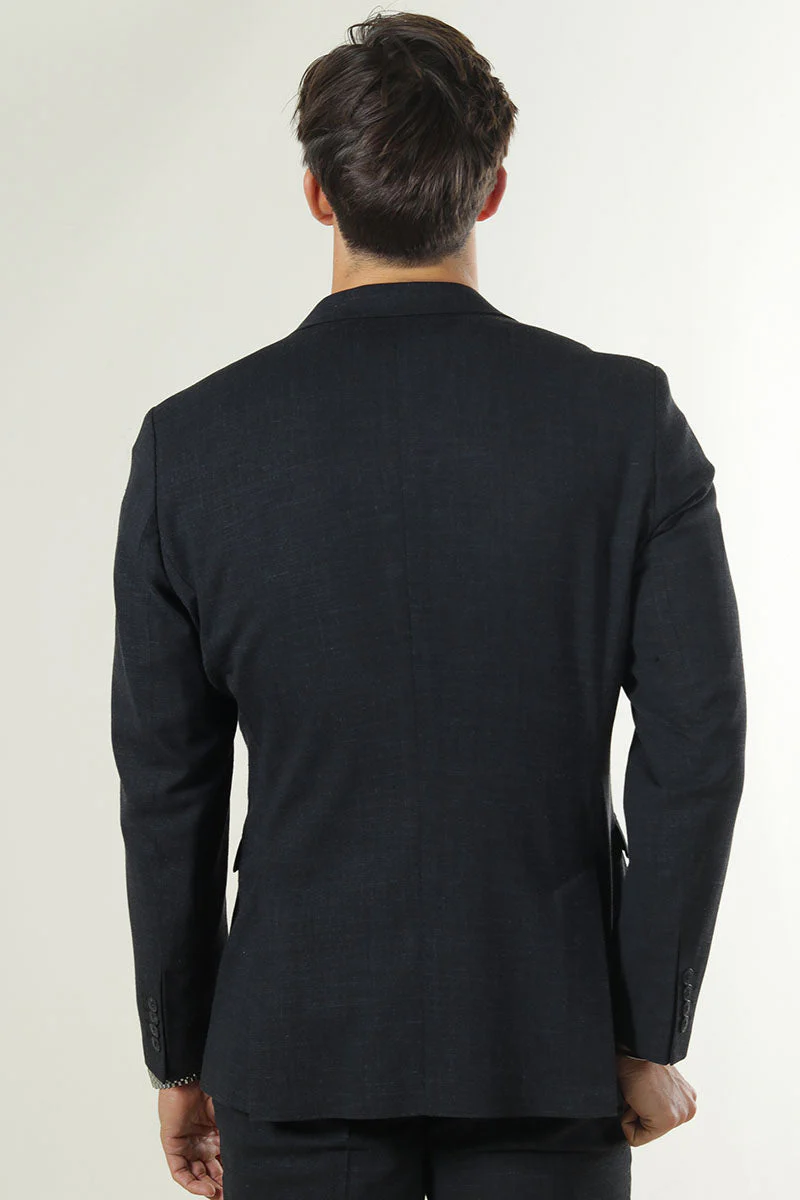 Selected Oasis Linen DB Blazer Black - Image 7