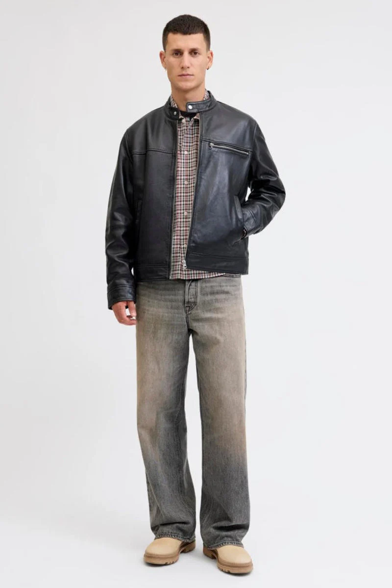 Jack & Jones Joraustin Clean Check Shirt Tibetan Red - Image 2