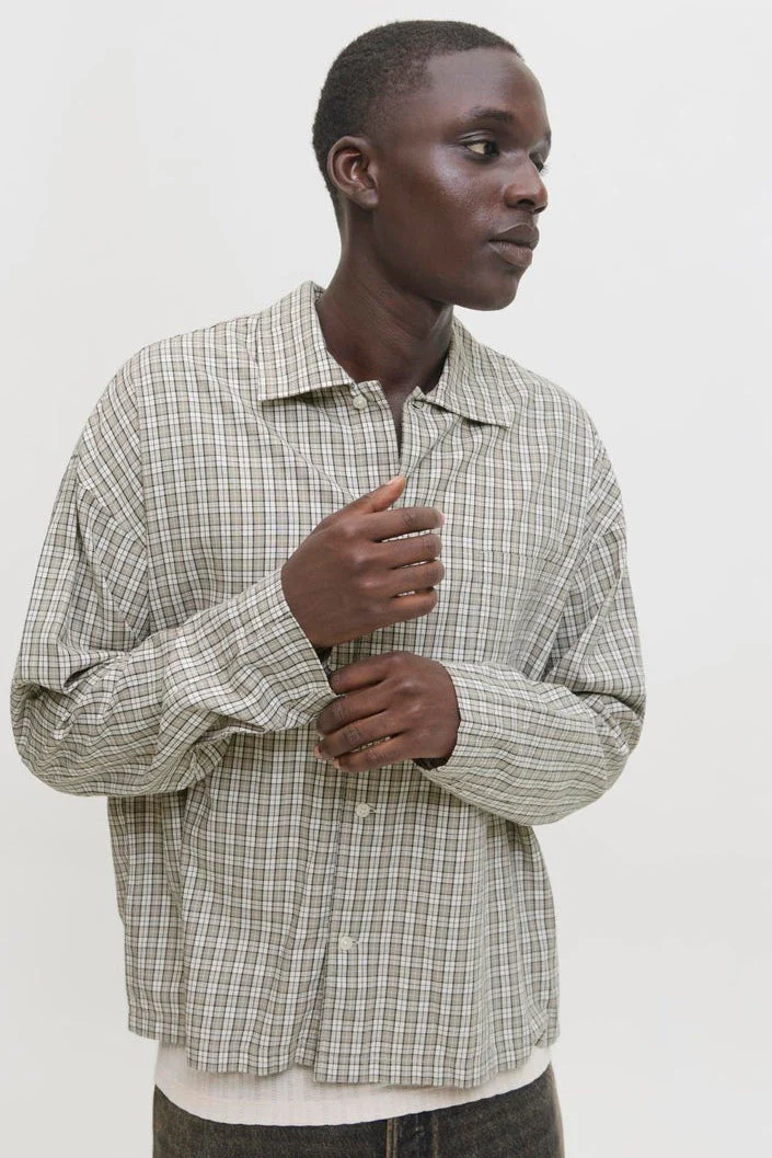 Jack & Jones Joraustin Clean Check Moonbeam Shirt - Image 4