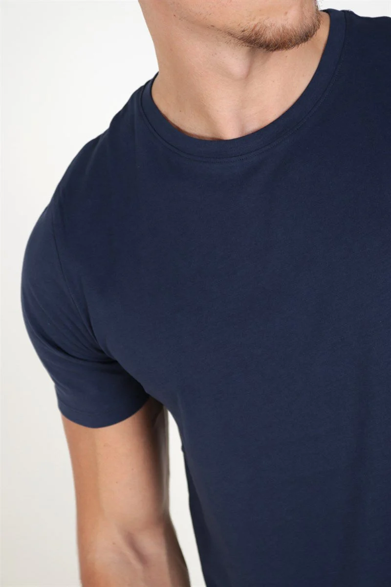 Jack & Jones Organic Basic Tee Navy Blaze - Image 2