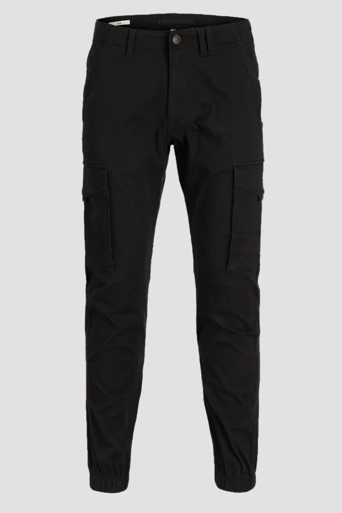 Jack & Jones Paul Flake Cargo Pants Black - Image 5