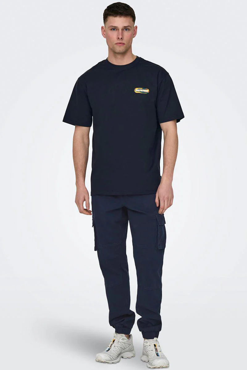 Only & Sons Cam Stage Cargo Cuff Pants dress blues - Image 2
