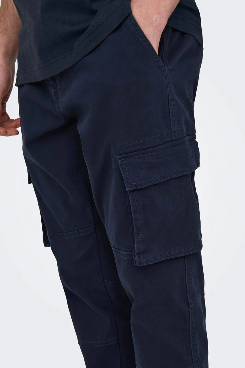 Only & Sons Cam Stage Cargo Cuff Pants dress blues - Image 3