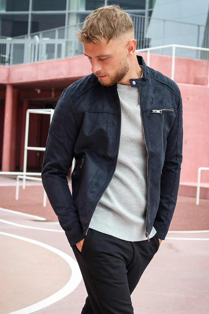 Jack & Jones ROCKY JACKET NOOS Jet Black Fake suede - Image 3