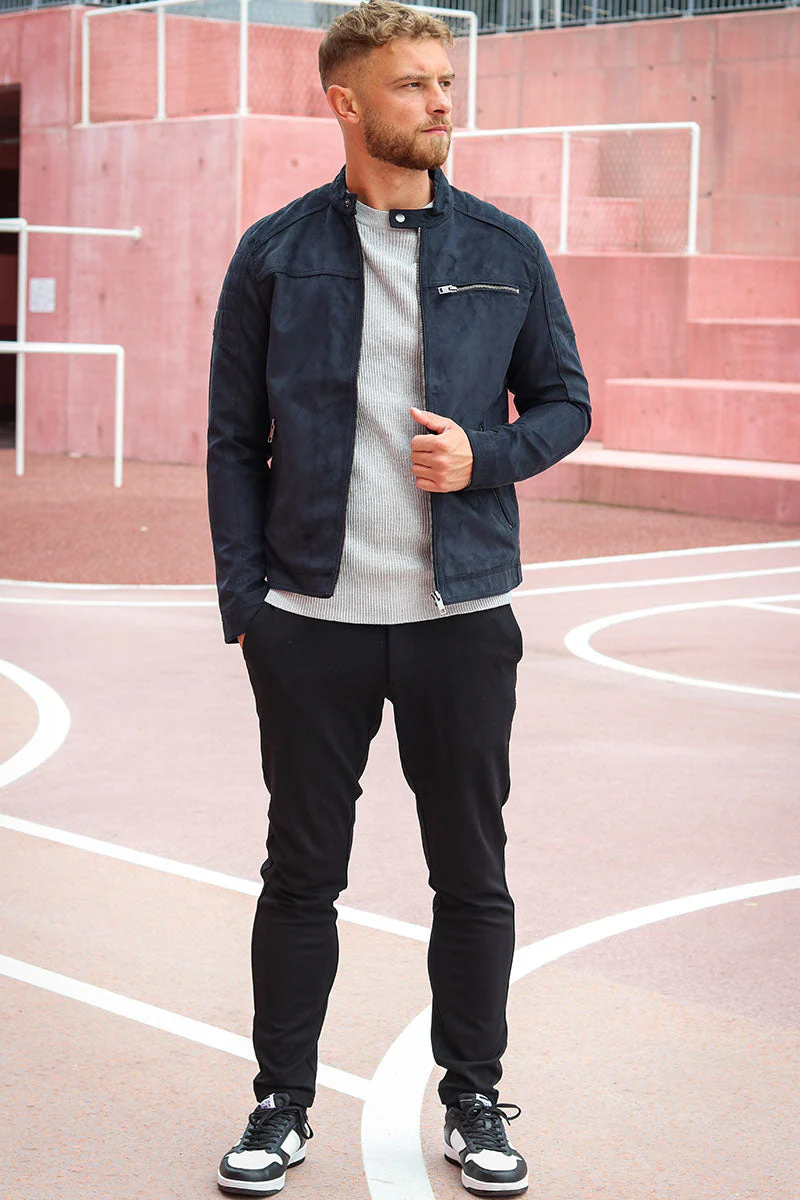 Jack & Jones ROCKY JACKET NOOS Jet Black Fake suede - Image 6