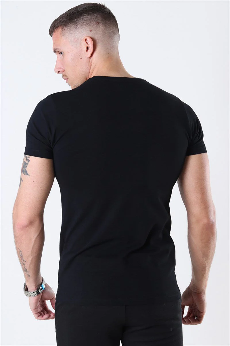 Muscle Fit T-shirt 2-Pack Black - Image 4