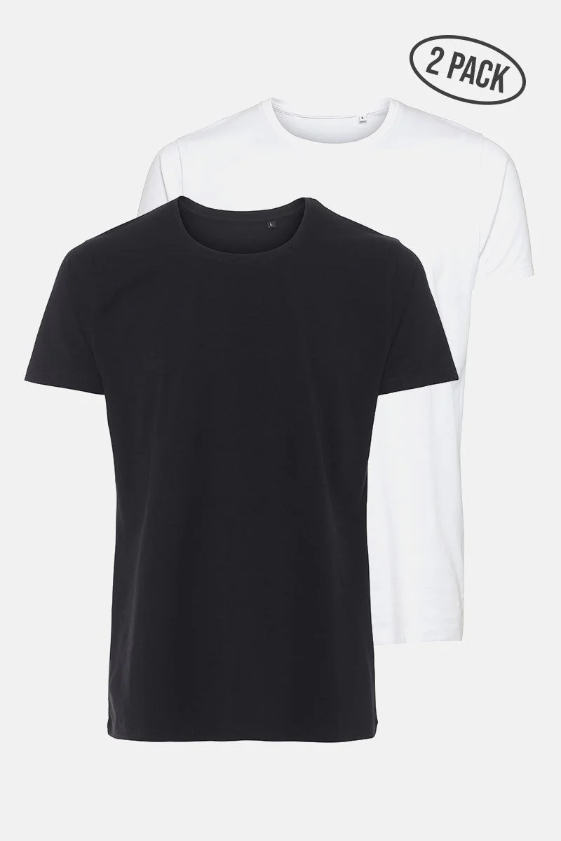 Muscle Fit T-shirt 2-Pack Black/White - Image 2