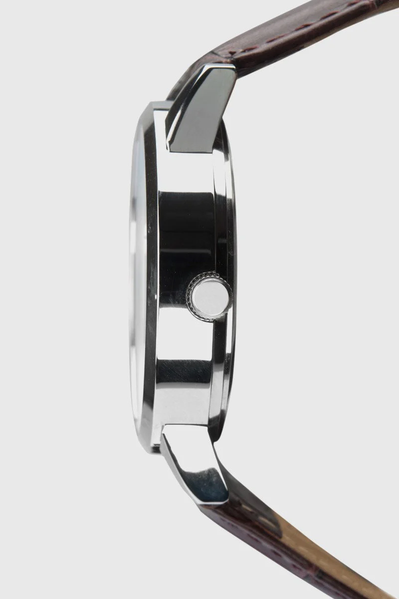 Sekonda 1662 Classic Dark Brown Leather Klocka - Image 3