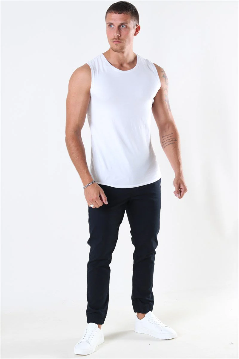Muscle Fit Tank Top 2-Pack White - Image 4