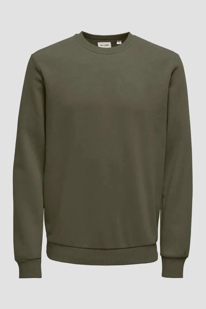 Only & Sons Ceres Crew Neck Olive Night - Image 3