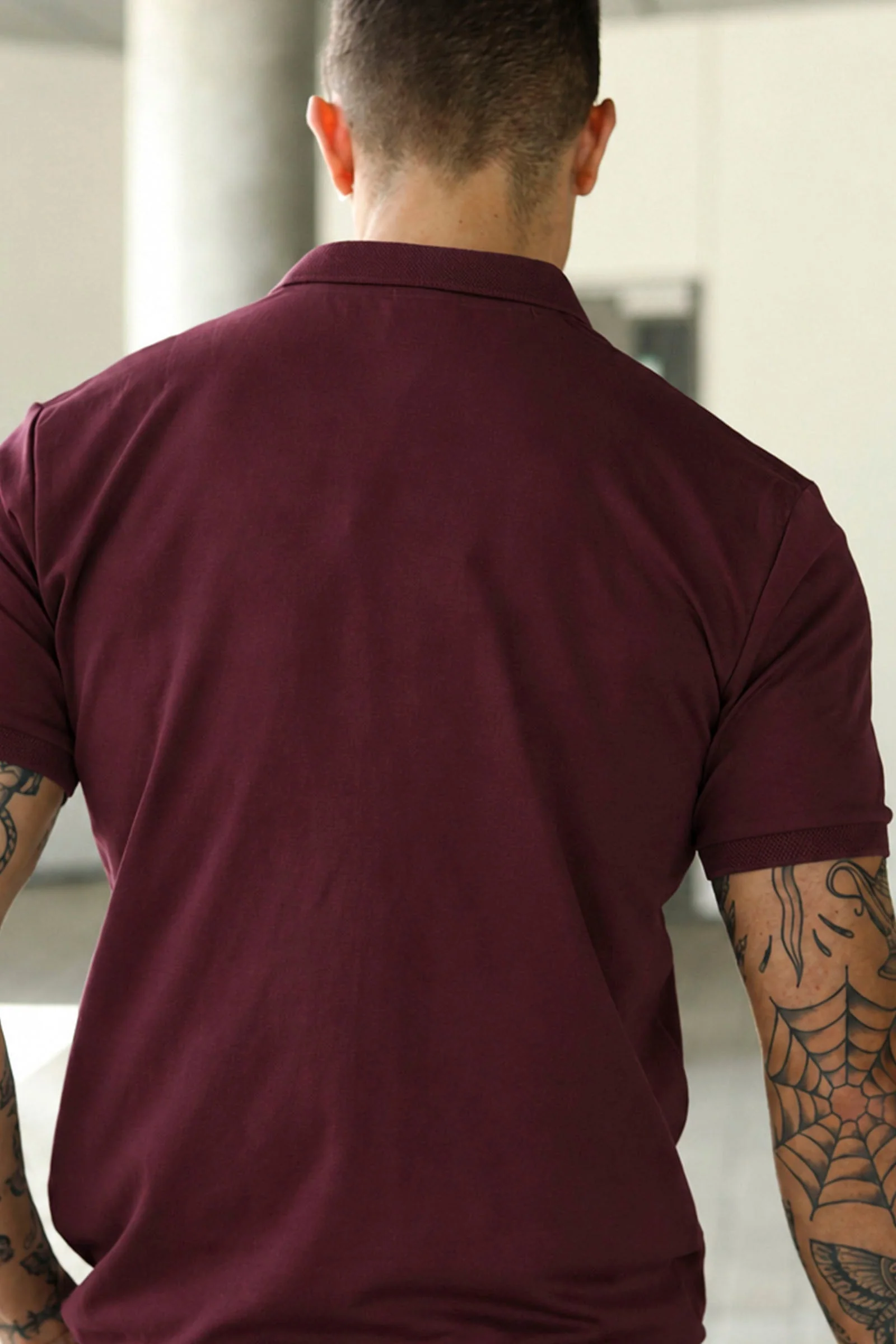 Selected Fave Zip Polo Tawny Port - Image 4