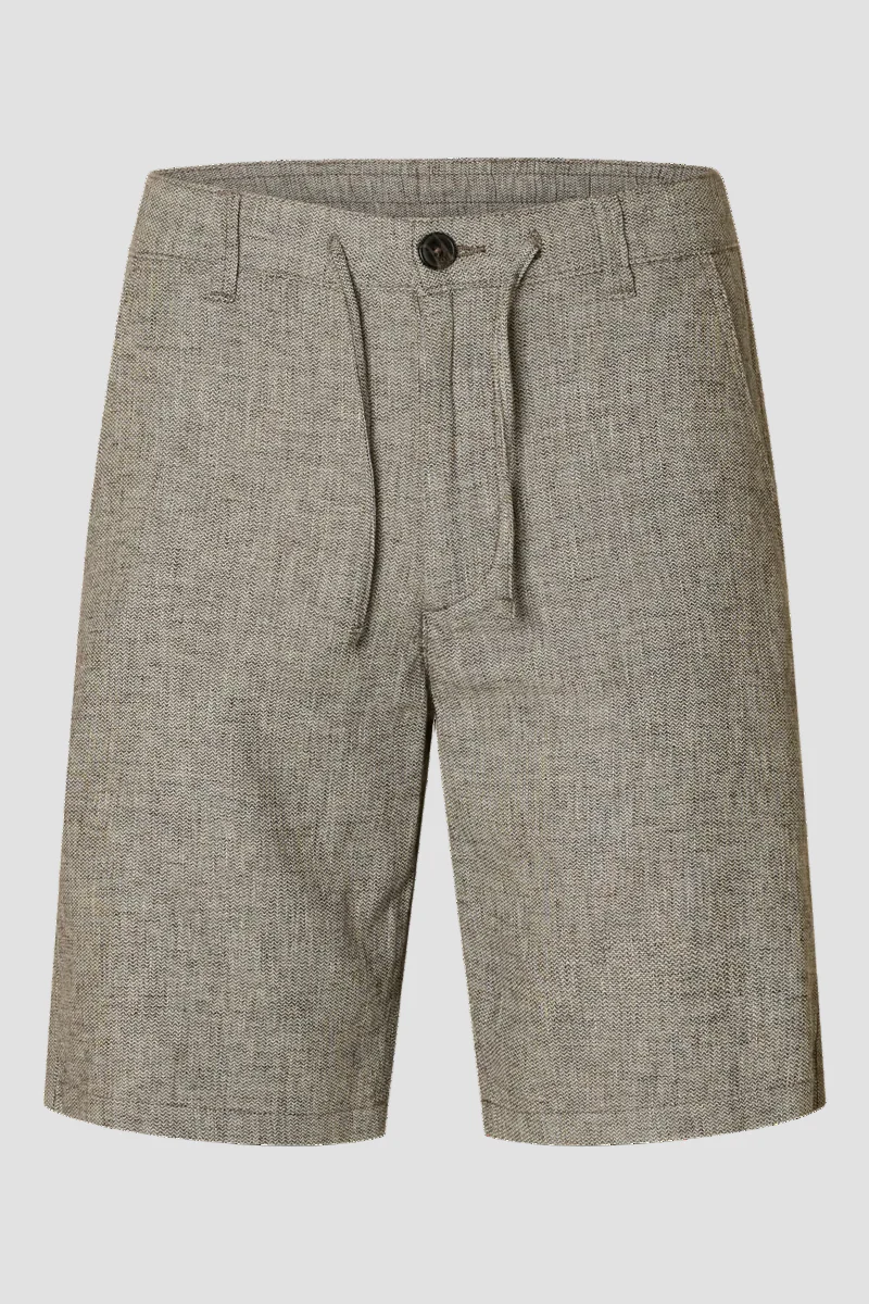 Selected Regular Brody Linen Blend Shorts Delicioso - Image 6