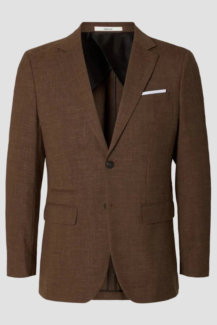 Selected Slim Oasis Linen Blazer Delicioso - Image 3