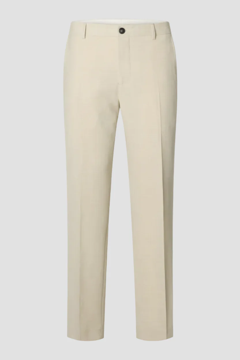 Selected Men Slmslim-Oasis Linen Trs Noos Egret - Image 3