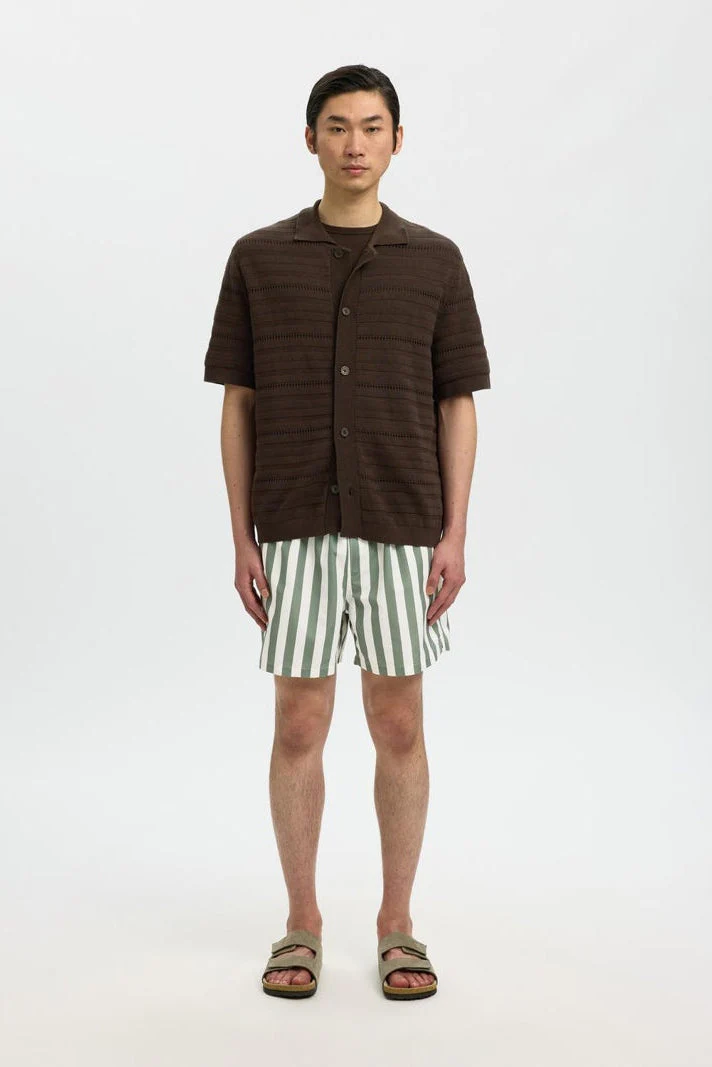 Selected Dane AOP Swimshorts Deep Lichen Green - Image 2