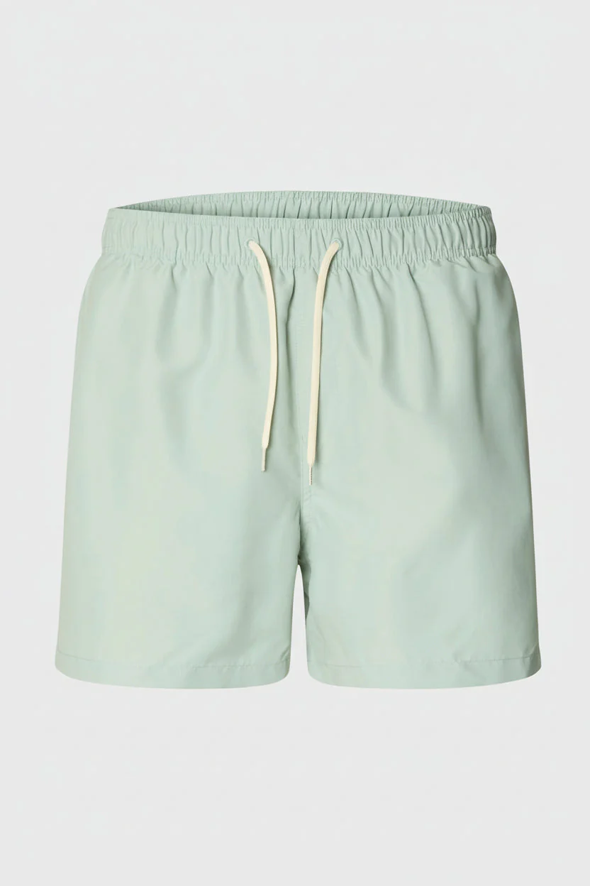 Selected Dane Swimshorts Aqua Gray - Image 6