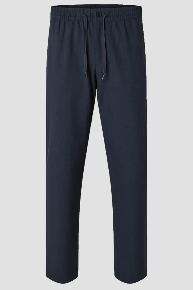 Selected Robert String Pant Dark Sapphire - Image 4