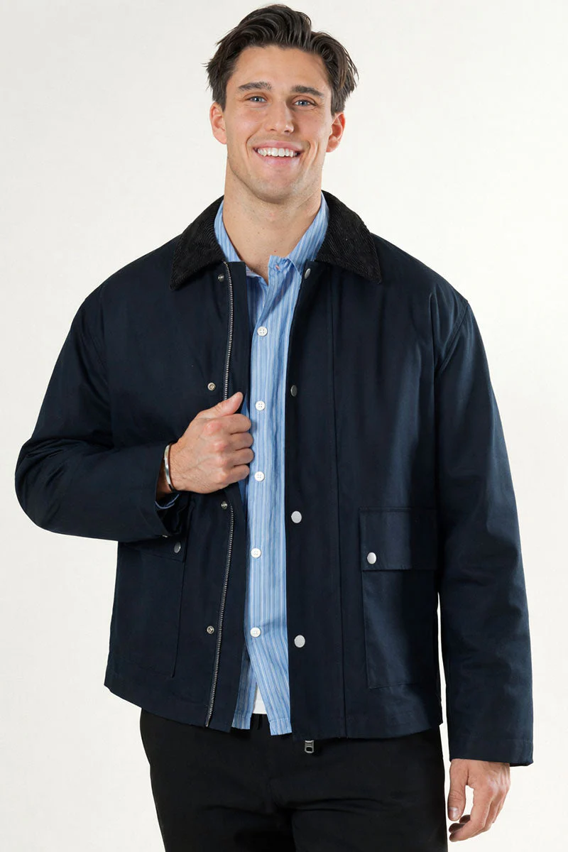 Selected Kyle Cotton Sky Captain Jacket